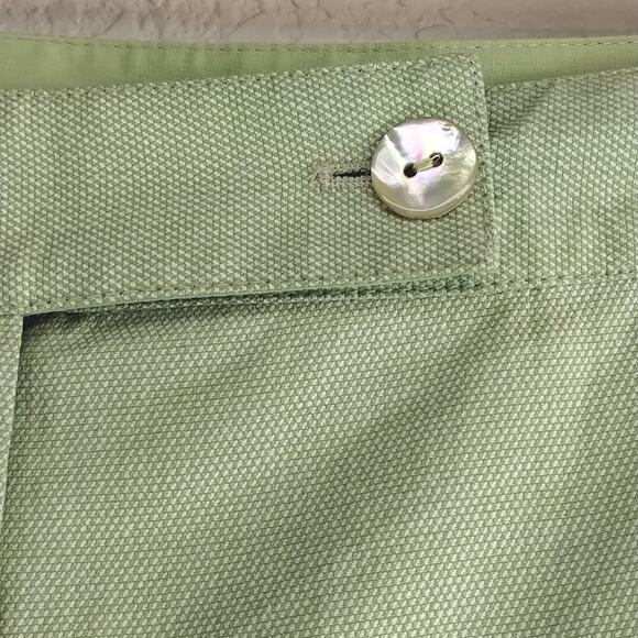 Tommy Bahama NEW Cotton Stretch Pastel Green Pocketed  Cropped Capri Pants 10 - Picture 2 of 12